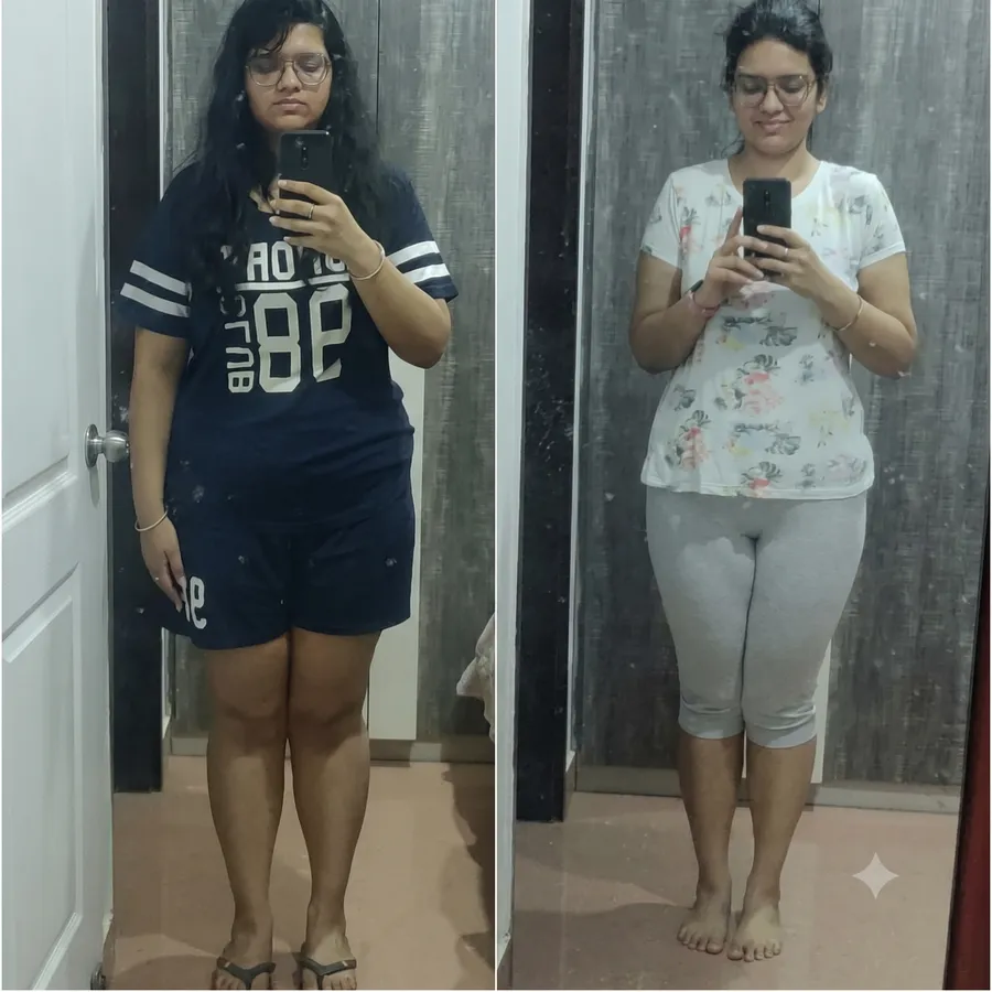 Leonna — before and after transformation with Coach Mawra